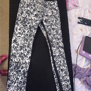 Opening Ceremony Black and White Slim Straight Jeans